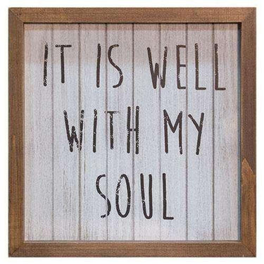 Well With My Soul Framed Sign - The Fox Decor